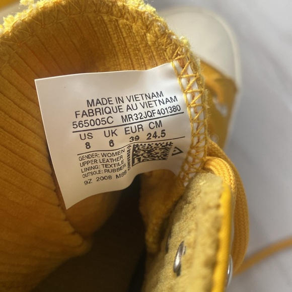 Converse Chuck Taylor All Star Lugged Leather High Top Sneakers Size 8 Women - Picture 6 of 7